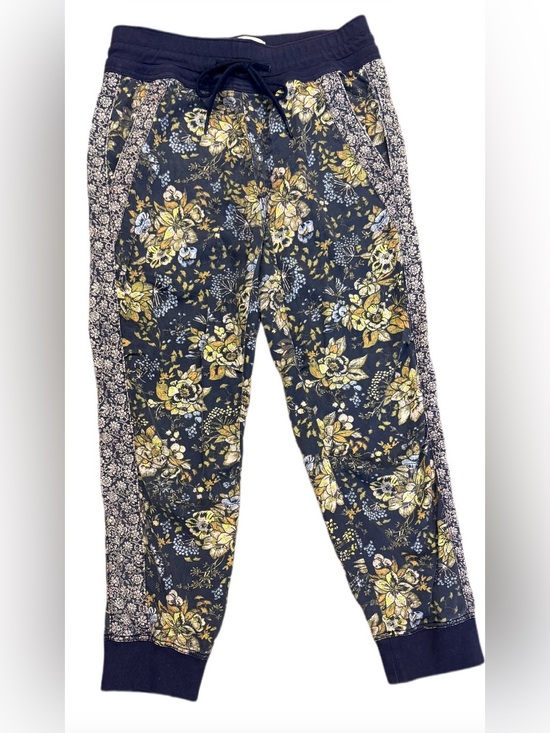 Anthropologie Pants - Anthropologie Kallie Floral Pull On Drawstring High Waist Ankle Jogger Size S